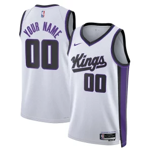 Sacramento Kings Nike Superbe Unisex Swingman Custom Jersey Association Edition White