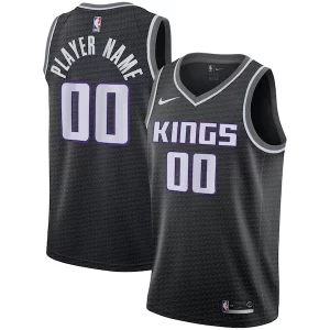 Sacramento Kings Refiné Nike Swingman Custom Jersey Black Statement Edition