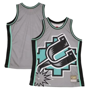 San Antonio Spurs Bold Hardwood Classics Blown Out Fashion Jersey Gray