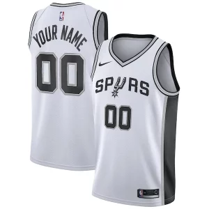 San Antonio Spurs Nike Custom Swingman Jersey White Classique Association Edition