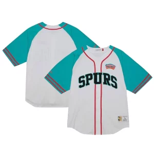San Antonio Spurs Practice Day Collectible Baseball Jersey White