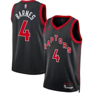 Scottie Barnes Toronto Raptors Jordan Brand Unisex Élégant Swingman Jersey Statement Edition Black