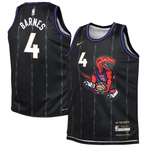Scottie Charming Barnes Toronto Raptors Nike Youth 2024/25 Swingman Player Jersey City Edition Black
