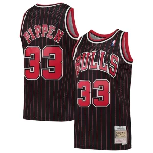 Scottie Pippen Chicago Charming Bulls Hardwood Classics Swingman Jersey Black