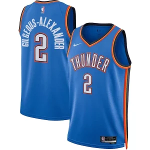 Shai Gilgeous Alexander Haut de gamme Oklahoma City Thunder Nike Unisex Swingman Jersey Icon Edition Blue