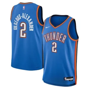 Shai Gilgeous Alexander Oklahoma City Thunder Nike Confortable Youth Swingman Jersey Icon Edition Blue