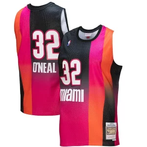 Shaquille Éclatant O'Neal Miami Heat 2005/06 Hardwood Classics Fadeaway Swingman Player Jersey Pink/Black