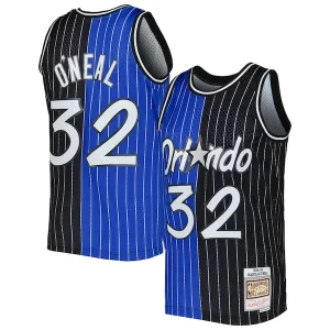 Shaquille O'Neal Confortable Orlando Magic Hardwood Classics 1994/95 Split Swingman Jersey Blue/Black
