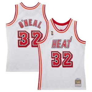 Shaquille O'Neal Miami Heat 2007/08 Hardwood Classics Swingman Jersey White Collectible