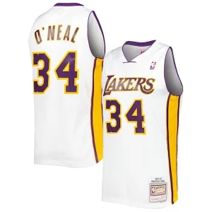 Shaquille O'Neal Los Angeles Lakers 2001/02 Hardwood Luxueux Classics Swingman Jersey White