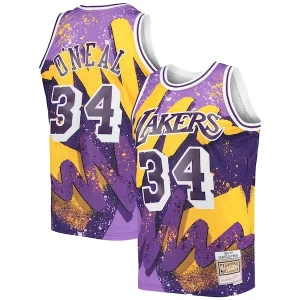 Shaquille O'Neal Los Angeles Lakers Hardwood Classics 1996/97 Hyper Charming Hoops Swingman Jersey Purple