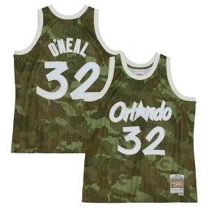 Shaquille O'Neal Orlando Magic Hardwood Classics 1994/95 Ghost Green Élégant Swingman Jersey Camo