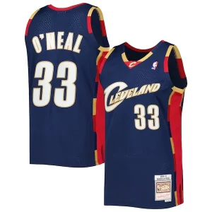 Shaquille Personalisable O'Neal Cleveland Cavaliers Hardwood Classics 2009/10 Jersey Navy