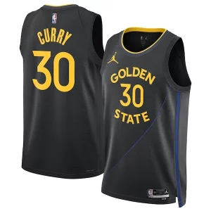 Stephen Curry Golden Bold State Warriors Jordan Brand Unisex 2024/25 Swingman Jersey Statement Edition Black