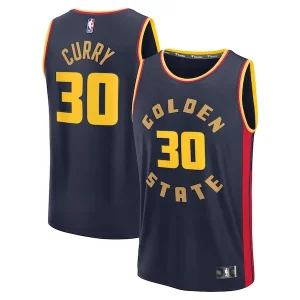 Stephen Curry Golden State Warriors 2024/25 Splendide Fast Break Player Jersey City Edition Navy