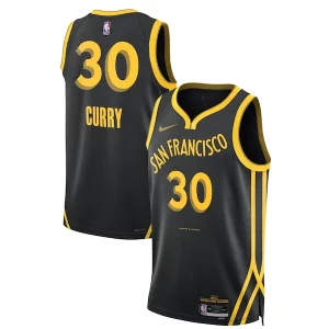 Stephen Curry Golden State Warriors Distingué Nike Unisex 2023/24 Swingman Jersey Black City Edition
