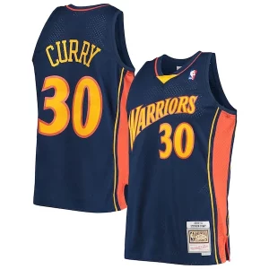 Stephen Curry Golden State Warriors Hardwood Charming Classics Swingman Jersey Navy/White