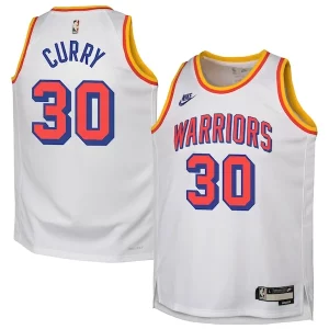 Stephen Curry Golden State Warriors Nike Youth 2024/25 Swingman Jersey White Classic Premium Edition