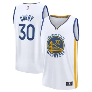 Stephen Curry Golden State Warriors Youth Fast Break Prime Replica Jersey Association Edition White