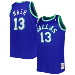 Steve Nash Luxueux Dallas Mavericks Big & Tall Hardwood Classics 1998/99 Swingman Jersey Blue