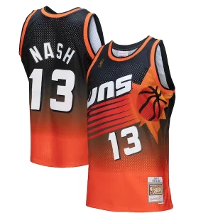 Steve Nash Phoenix Suns 1996/97 Hardwood Classics Fadeaway Swingman Player Jersey Orange/Black Exceptionnel