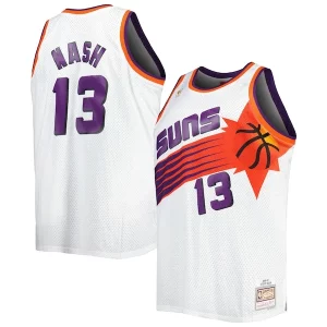 Steve Nash Phoenix Suns Big & Tall Hardwood Prime Classics 1996/97 Swingman Jersey White/Black