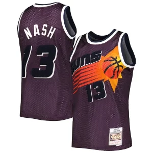 Steve Nash Phoenix Suns Exquisite 1996/97 Hardwood Classics Off Court Swingman Jersey Purple