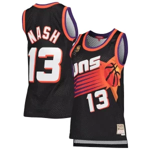 Steve Nash Phoenix Suns Personalisable Women's Hardwood Classics Swingman Jersey Black