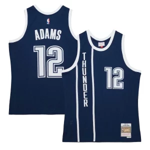Steven Adams Oklahoma City Thunder Hardwood Gracieux Classics Swingman Jersey Navy