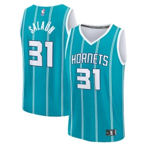 Tidjane Salaun Magnifique Charlotte Hornets 2024 NBA Draft Fast Break Player Jersey Icon Edition Teal