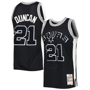 Tim Duncan San Antonio Spurs Captivant 1998/99 Hardwood Classics Off Court Swingman Jersey Black