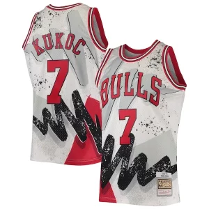 Toni Kukoc Chicago Bulls Hardwood Classics 1995/96 Hyper Hoops Swingman Personalisable Jersey White