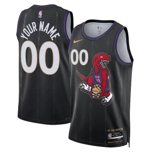 Toronto Raptors Nike Unisex 2024/25 Custom Swingman Jersey City Edition Gracieux Black