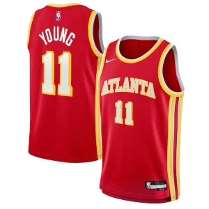 Trae Young Atlanta Hawks Nike Youth Swingman Jersey Moderne Icon Edition Red