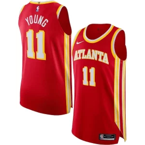 Trae Young Atlanta Moderne Hawks Nike Authentic Jersey Association Edition Red