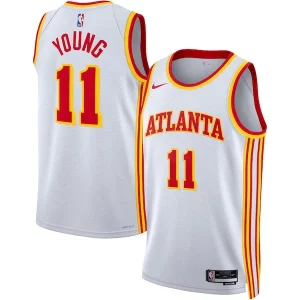 Trae Young Refiné Atlanta Hawks Nike Unisex Swingman Jersey Association Edition White/Red