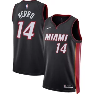 Tyler Herro Miami Heat Nike Unisex Swingman Jersey Icon Edition Black Dashing