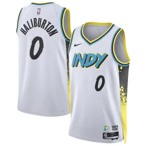 Tyrese Haliburton Indiana Pacers Nike Haut de gamme Unisex 2024/25 Swingman Player Jersey City Edition White