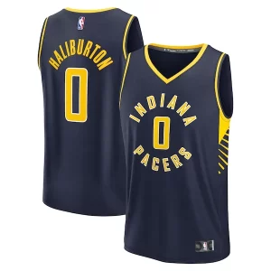 Tyrese Haliburton Indiana Pacers Youth Fast Break Replica Player Jersey Icon Edition Navy Exceptionnel