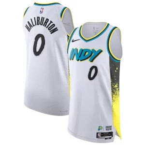 Tyrese Haliburton Indiana Uniques Pacers Nike 2024/25 Authentic Player Jersey City Edition White