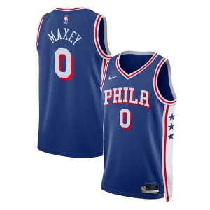 Tyrese Maxey Philadelphia 76ers Nike Unisex Swingman Jersey Association Edition Royal Bold