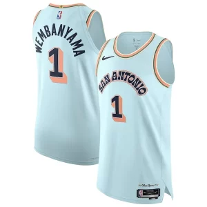 Victor Wembanyama San Antonio Spurs Splendide Nike 2024/25 Authentic Player Jersey City Edition Light Blue