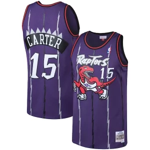 Vince Carter Authentique Toronto Raptors 1998/99 Big & Tall Hardwood Classics Swingman Jersey Purple/White