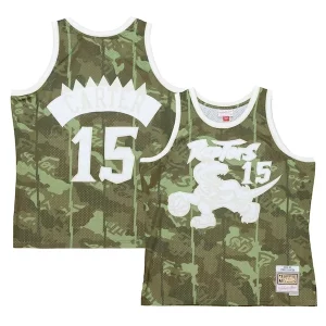 Vince Carter Captivant Toronto Raptors Hardwood Classics 1998/99 Ghost Green Swingman Jersey Camo