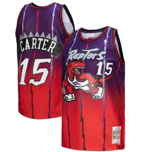 Vince Carter Premium Toronto Raptors 1998/99 Hardwood Classics Fadeaway Swingman Player Jersey Red/Purple