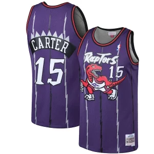 Vince Carter Toronto Raptors 1998/99 Hardwood Classics Swingman Jersey Exceptionnel Purple/White