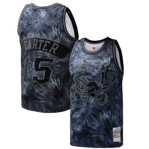Vince Carter Toronto Raptors Hardwood Classics 1998/99 Tie Dye Swingman Jersey Black Captivant