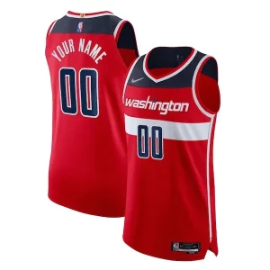 Washington Wizards Nike 2021/22 Diamond Authentic Custom Jersey Icon Edition Red Superbe