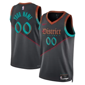 Washington Wizards Nike Unisex 2023/24 Custom Swingman Jersey Black City Luxueux Edition
