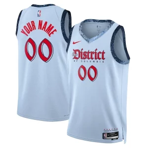 Washington Wizards Nike Unisex 2024/25 Custom Swingman Jersey City Edition Stylish Powder Blue